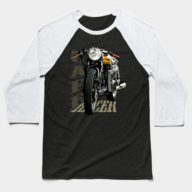 Cafe Racer Baseball T-Shirt by Akira31